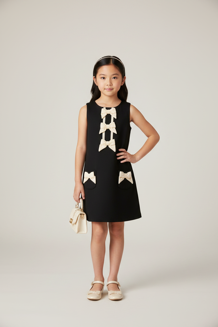 Vestido negro chongos coquette niña Gymboree 3056250