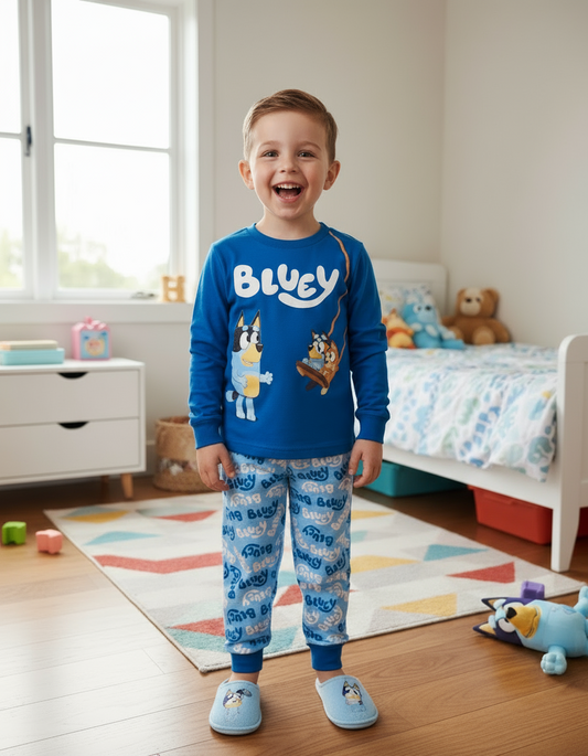 Pijama BBC Bluey Azul St Jacks Niño manga larga 93917936