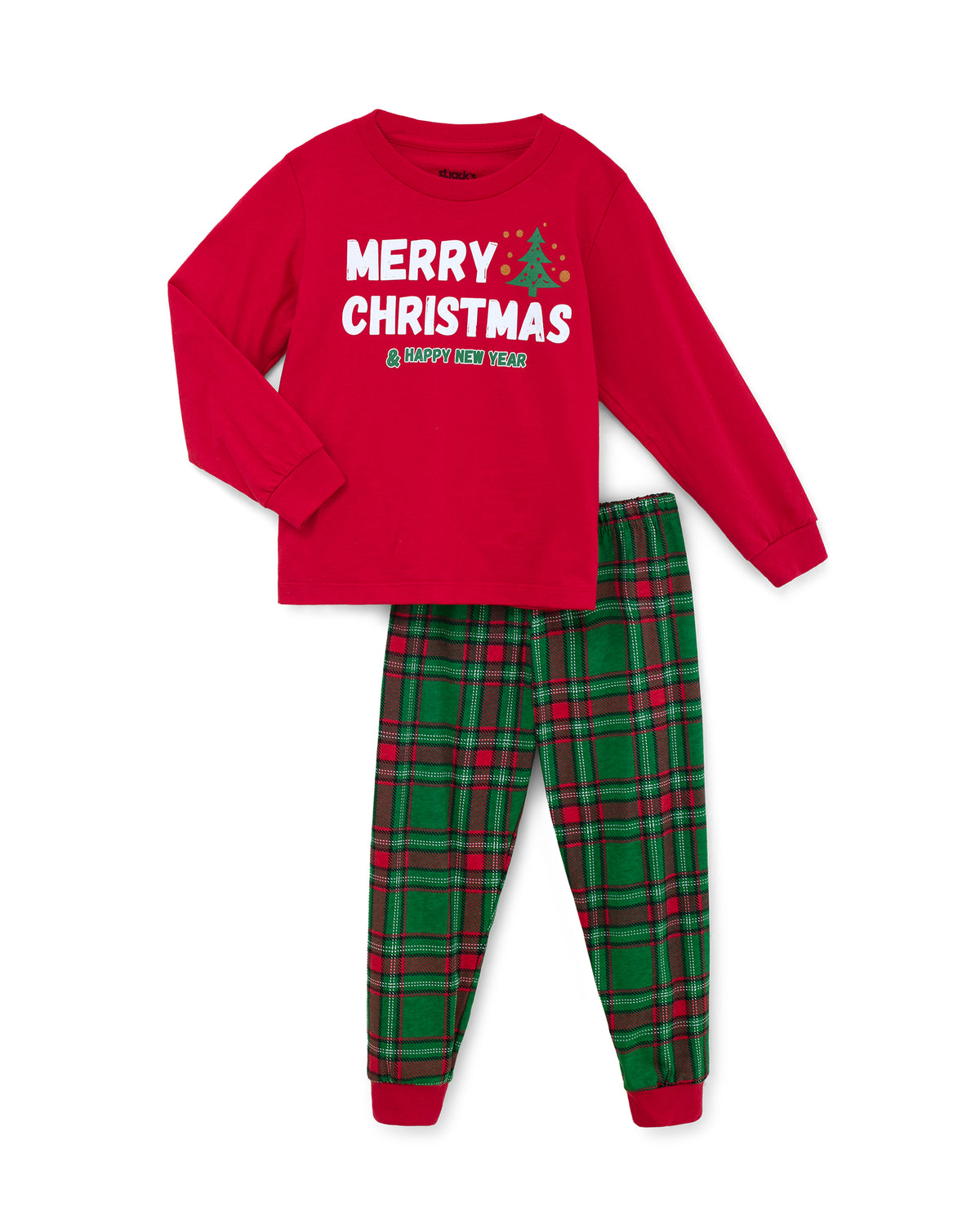 Pijama niño roja verde Merry Christmas St Jacks 2-4T 3080181901