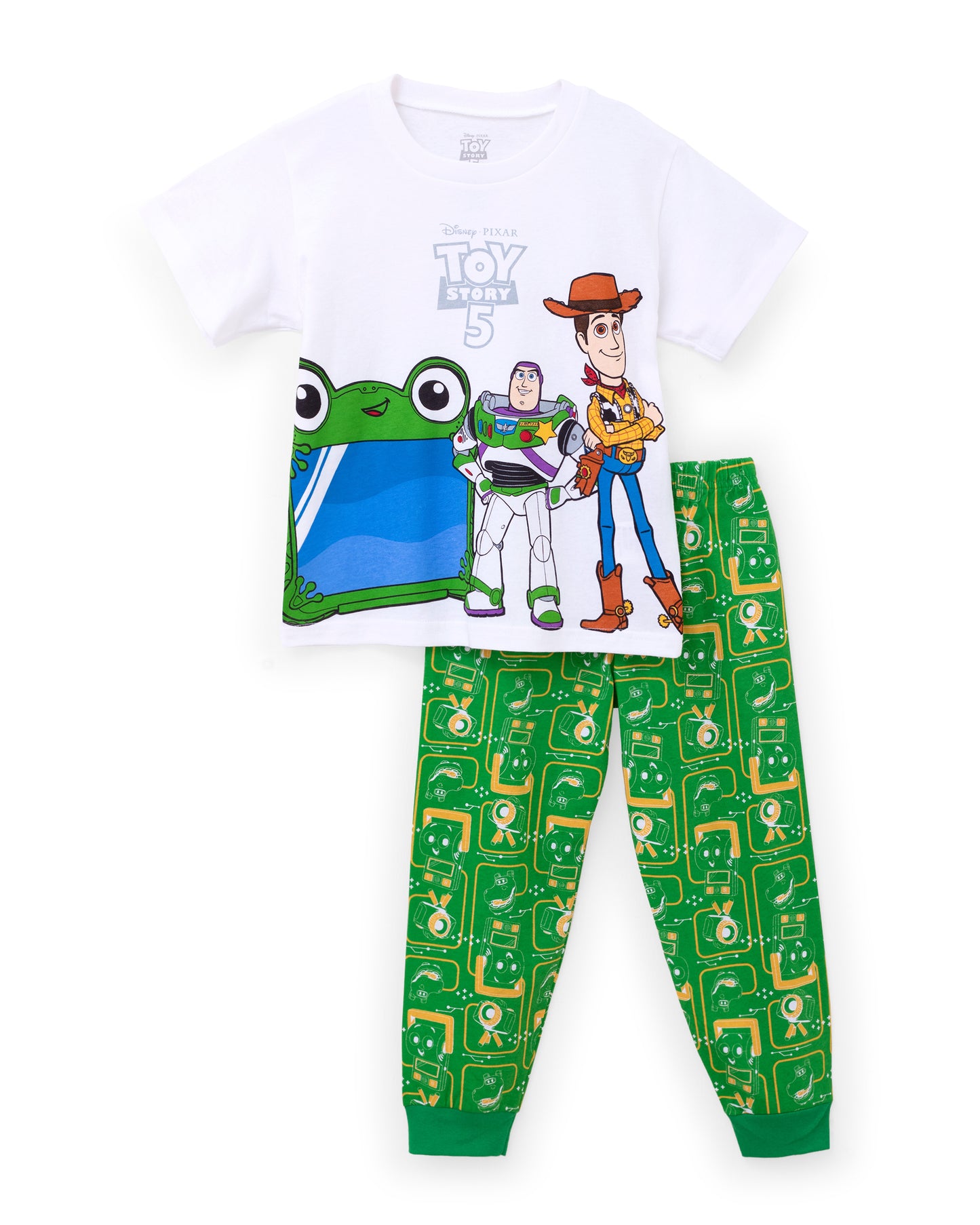 Set conjunto Pijama 2 piezas camisa blanca pantalon verde toy story niño St Jacks 3080184602