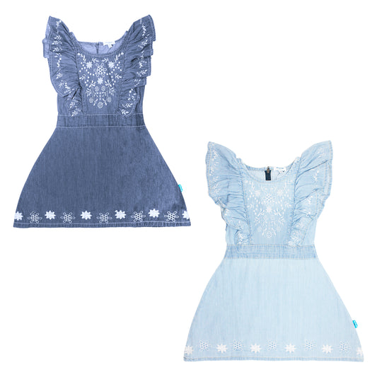 Vestido jeans azul claro niña AEROPOSTALE 3093