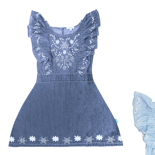 Vestido jeans azul oscuro niña AEROPOSTALE 3093