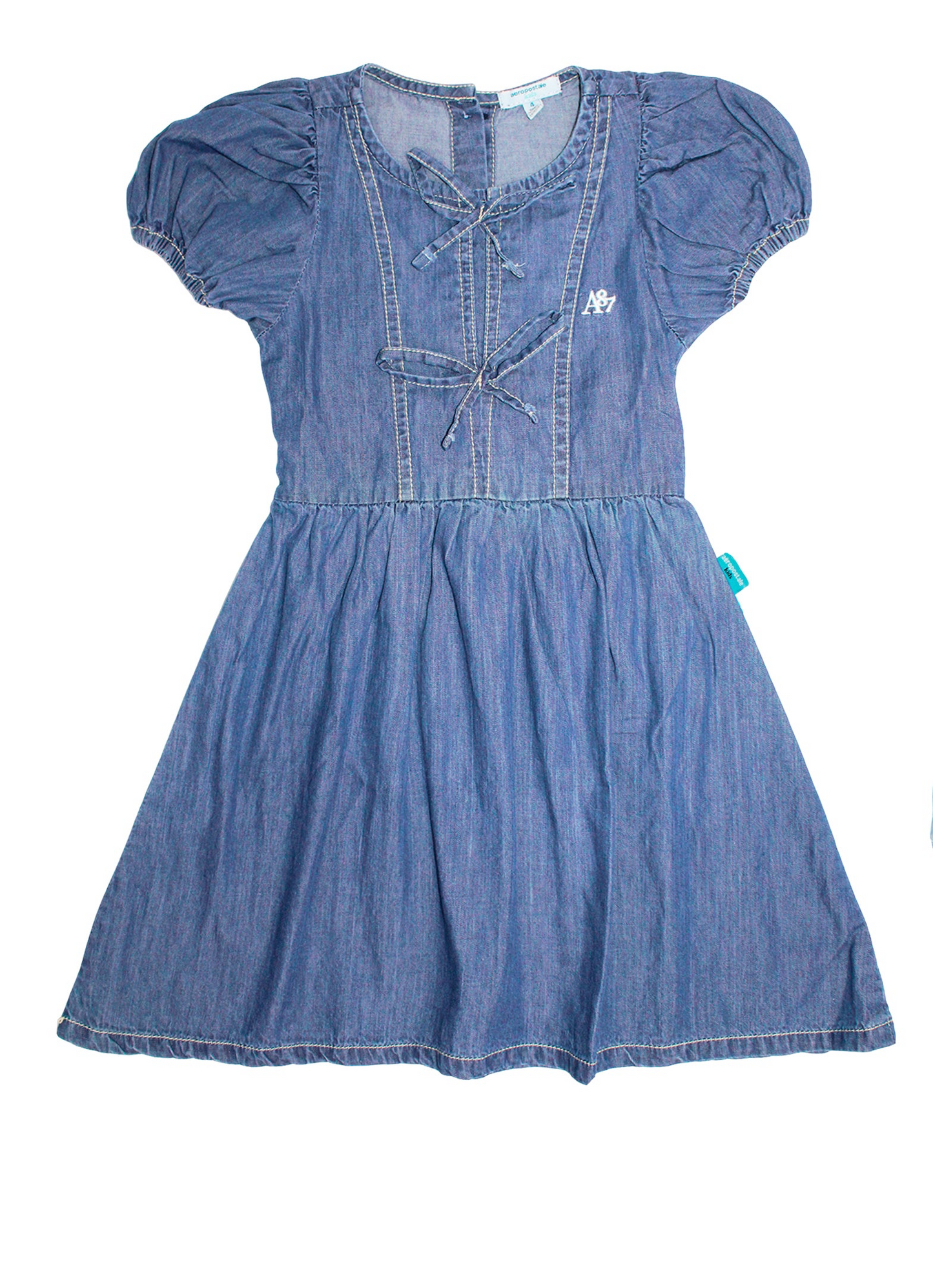 Vestido jeans azul oscuro niña AEROPOSTALE 3094