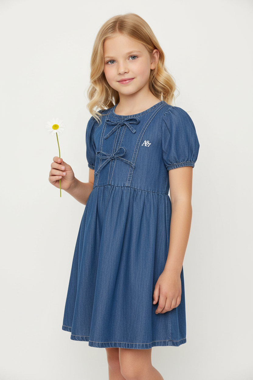 Vestido jeans azul oscuro niña AEROPOSTALE 3094