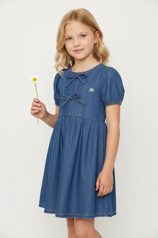 Vestido jeans azul oscuro niña AEROPOSTALE 3094