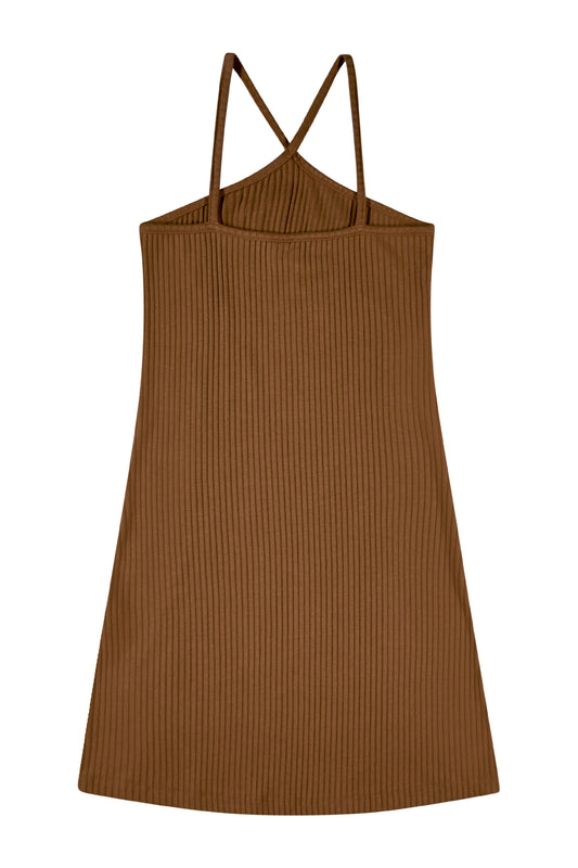 Vestido Gloss Café Niña Grande 31830-181155