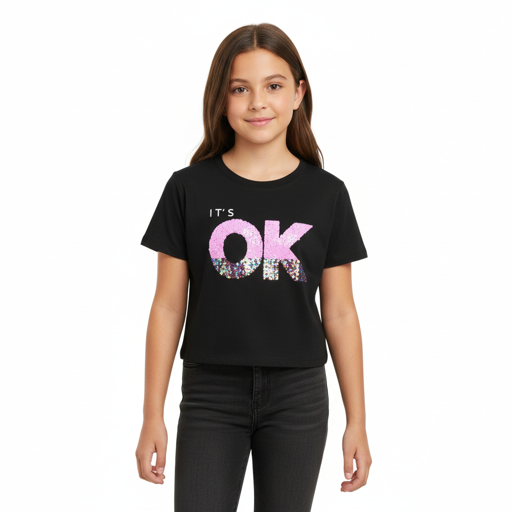 Camisa blusa Gloss Negra Niña Grande 31835-008910
