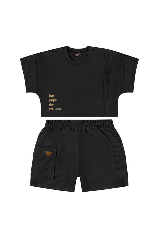 Conjunto Gloss Negro Niña Grande 31836-008910