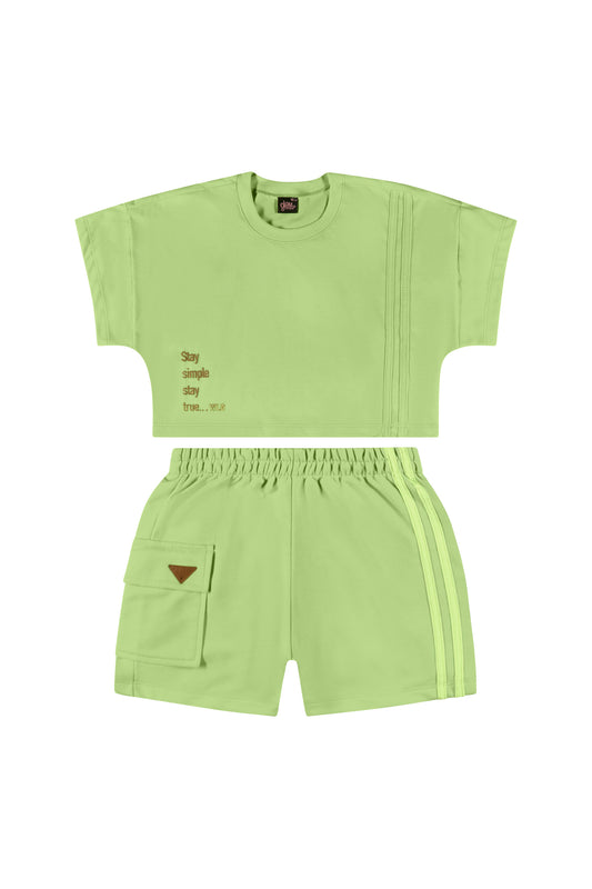 Conjunto Gloss Verde Niña Grande 31836-020225