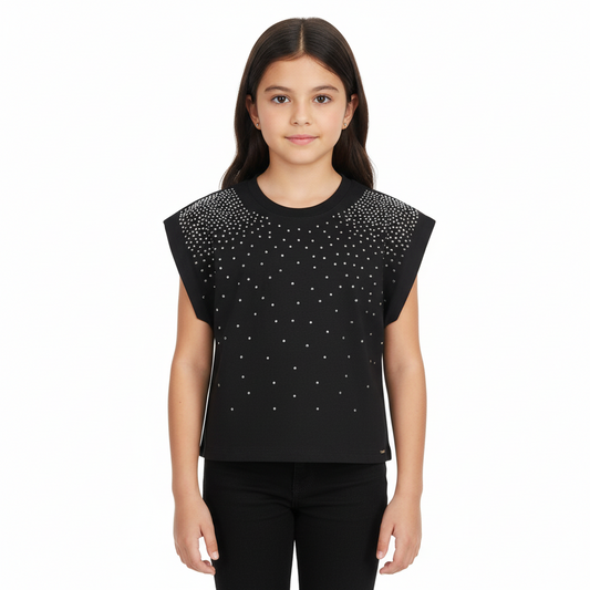 Camisa blusa Gloss Negra Niña Grande 31843-008910 promo 3x1000