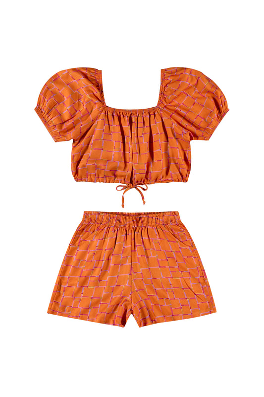 Conjunto Gloss Naranja Niña Grande 31859-171562