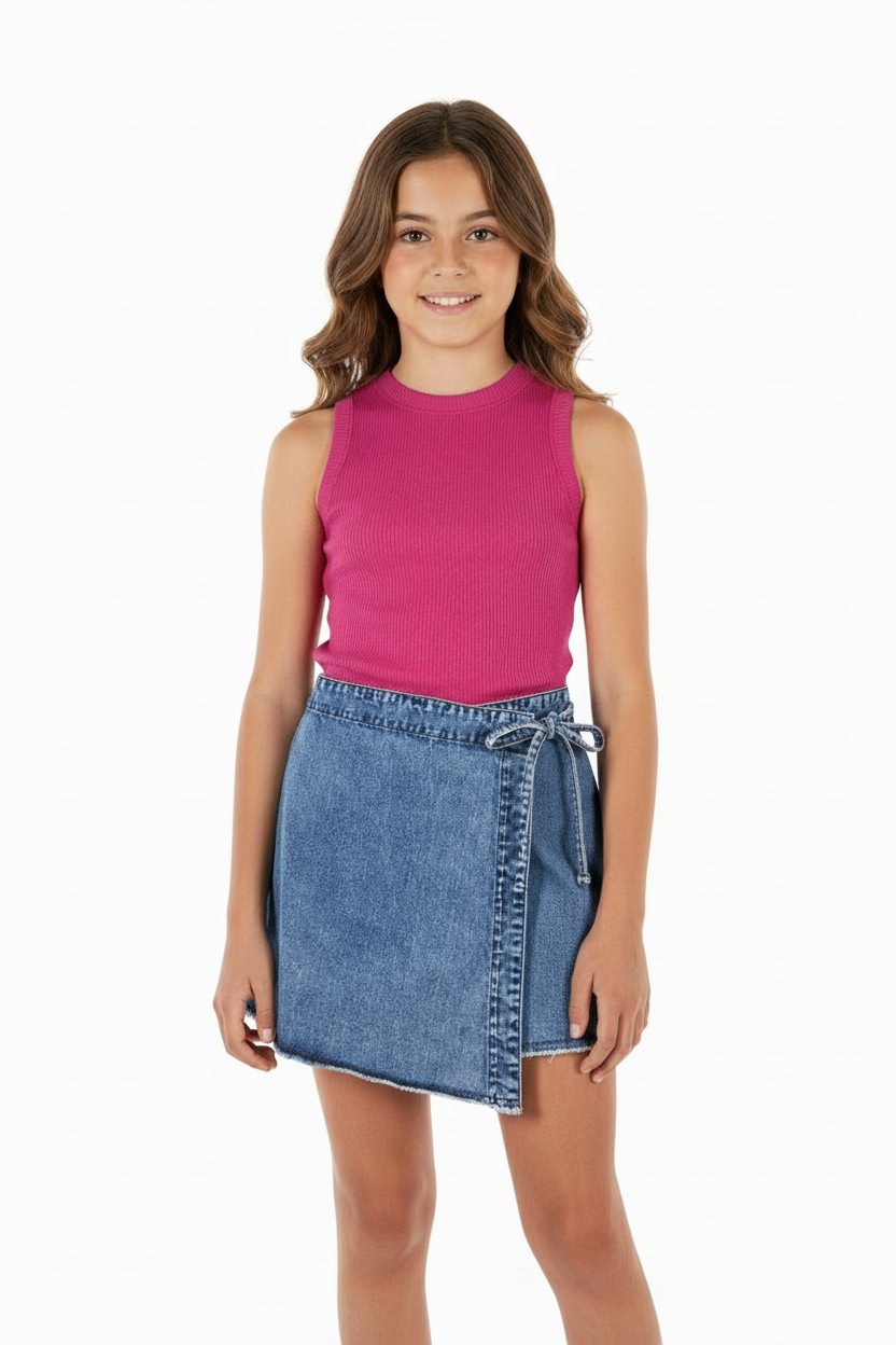 Shorts-Falda Gloss Jean Niña Grande 31866-154312