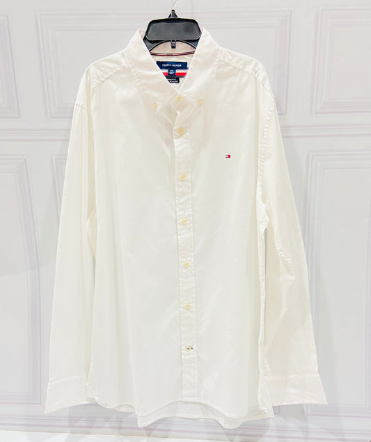Camisa Tommy Hilfiger blanca hombre 16122352