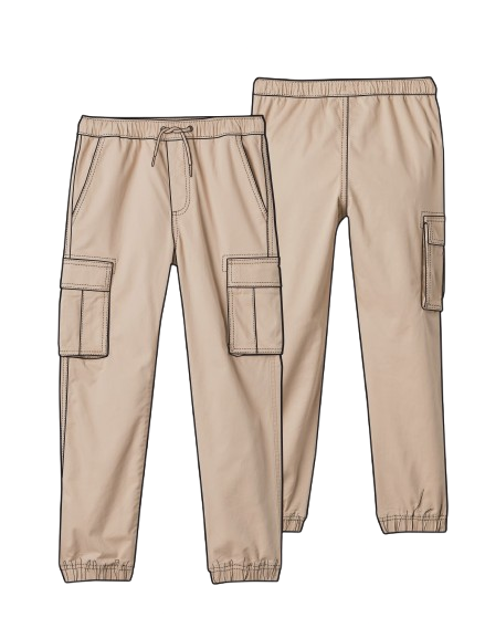 Pantalon cargo Jogger beige caqui niño St Jacks 3190034102