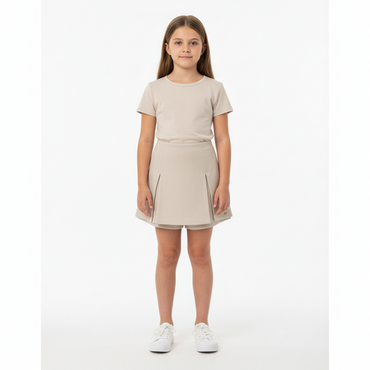Shorts falda beige niña Gloss 31964-120703