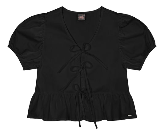 Camisa blusa negra niña Gloss chongo coquete 31965-008910