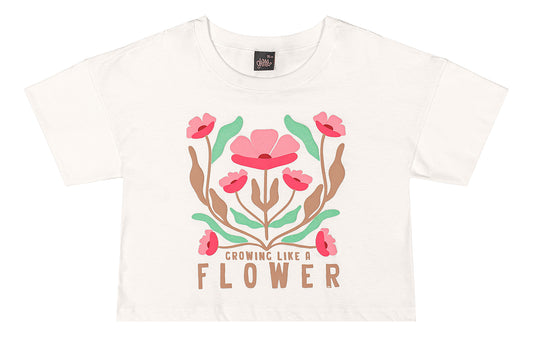 Camisa blusa blanca flores niña Gloss 31974-000106