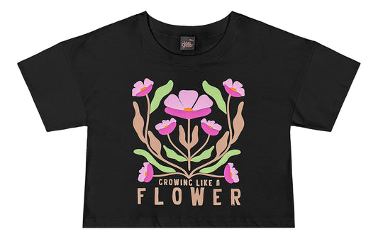 Camisa blusa negra flores niña Gloss 31974-008910