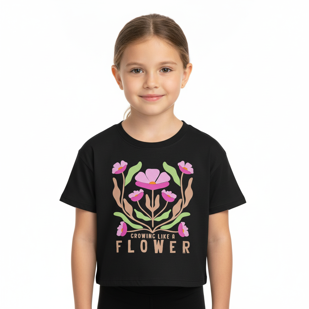 Camisa blusa negra flores niña Gloss 31974-008910
