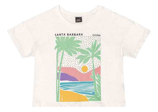 Camisa blusa blanca paisajes niña Gloss 31976-000106