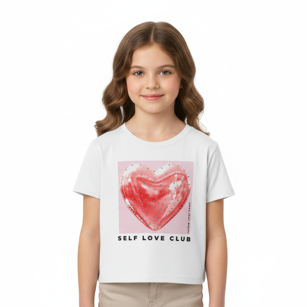 Camisa blusa blanca corazón niña Gloss 31979-000101