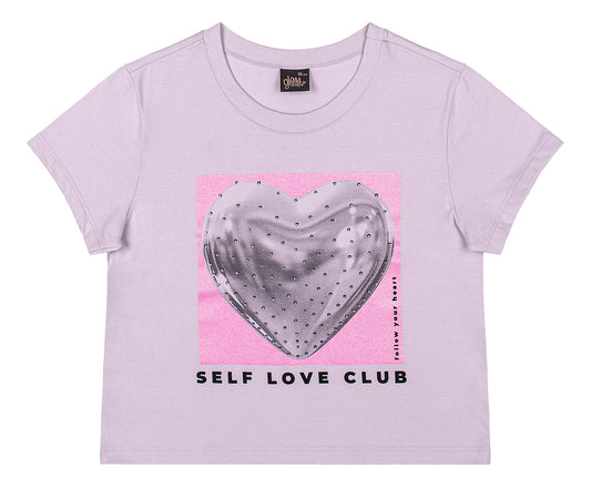 Camisa blusa morado lila corazón niña Gloss 31979-133805