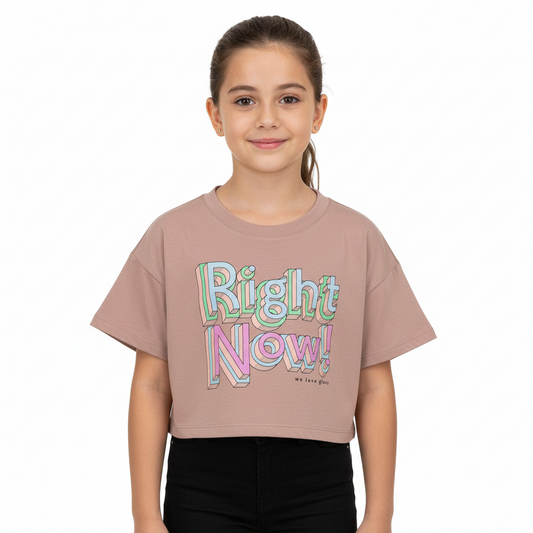 Camisa blusa café niña Gloss 31985-151215