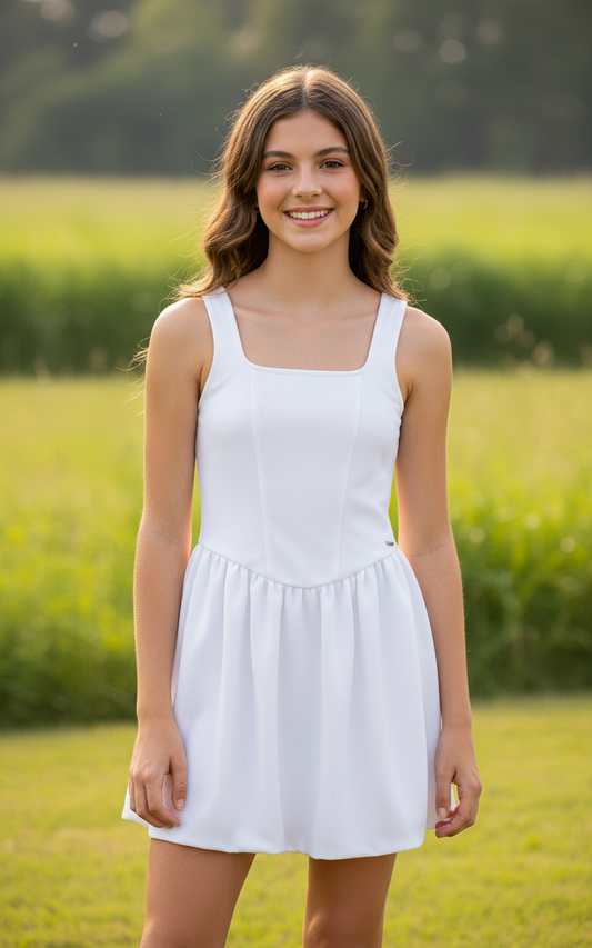 Vestido blanco niña Gloss 32040-000101