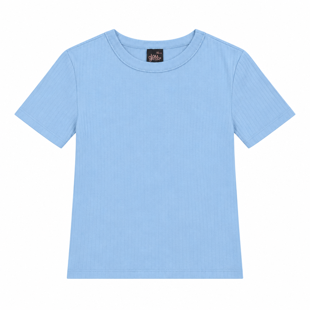 Camisa azul celeste niña Gloss 32097-144123