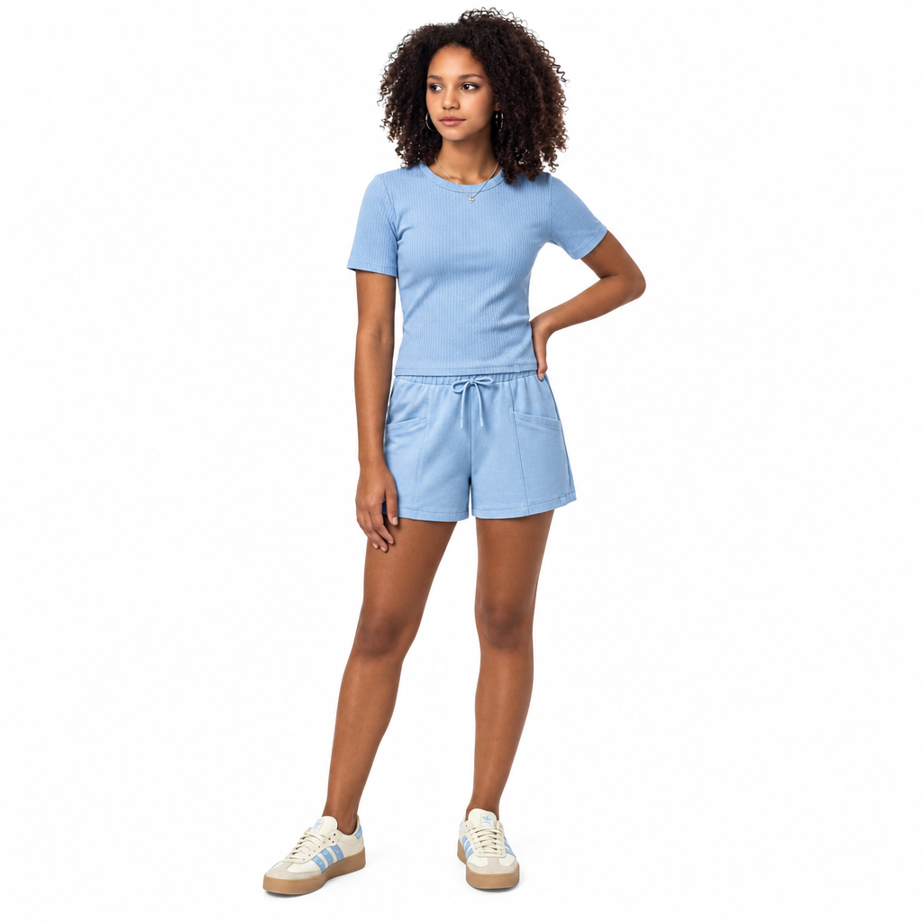 Camisa azul celeste niña Gloss 32097-144123
