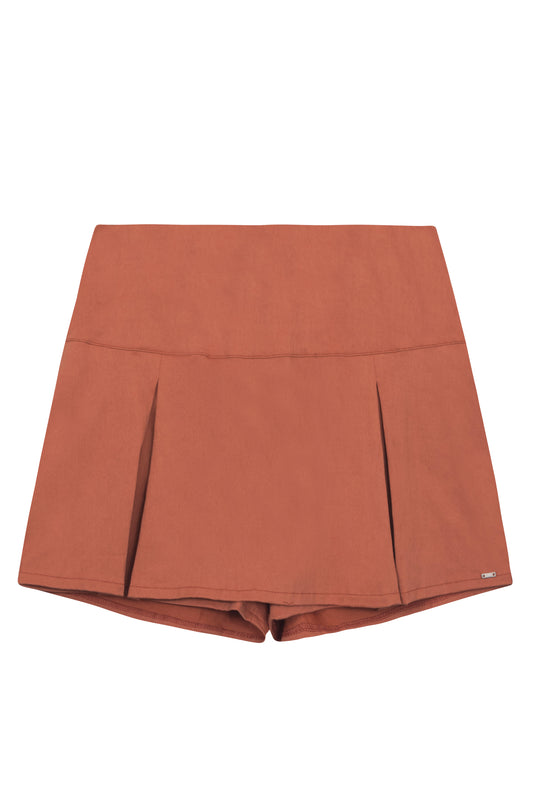 Falda short cafe niña Gloss 32148-171436