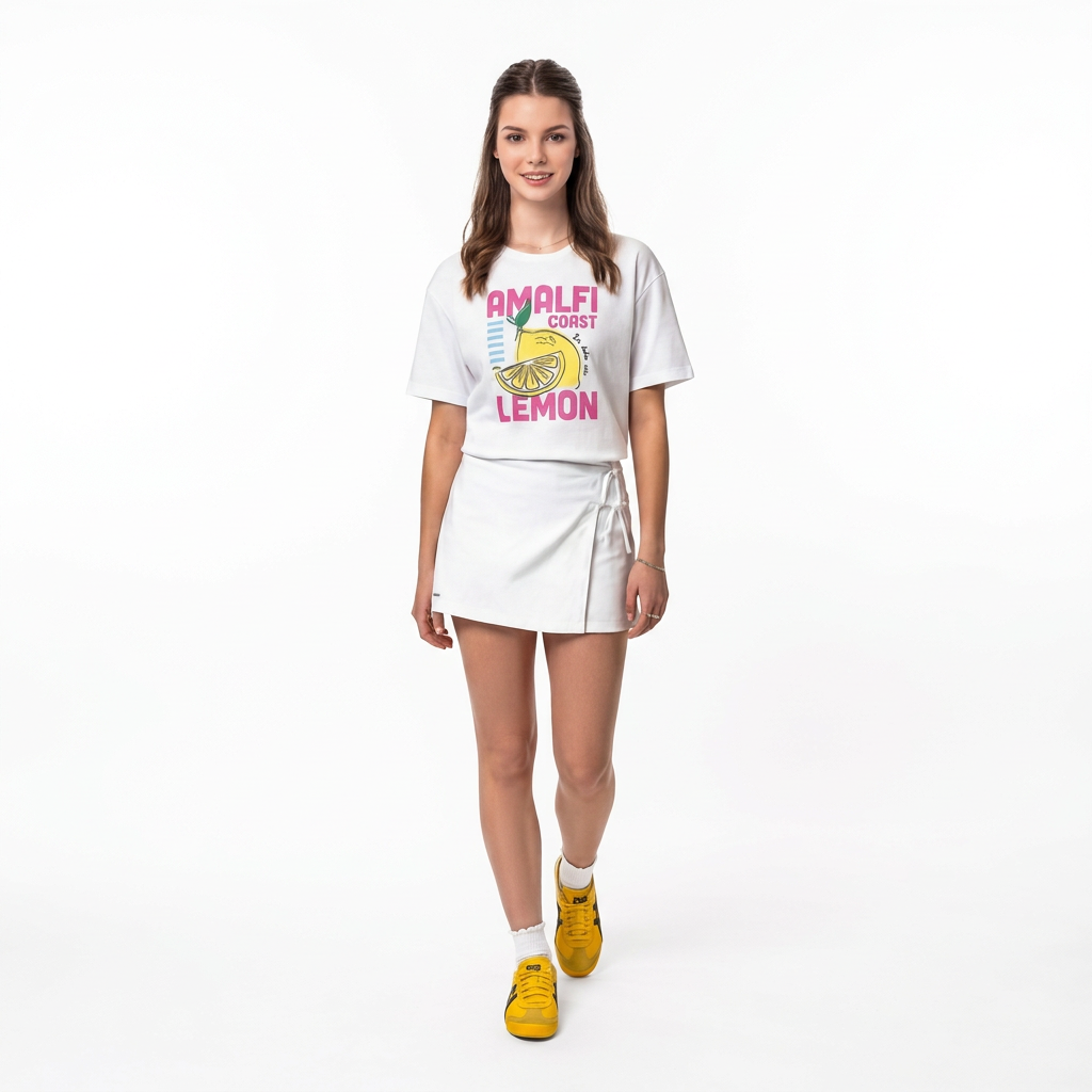 Camisa blanca limones amalfi niña Gloss 32149-000101
