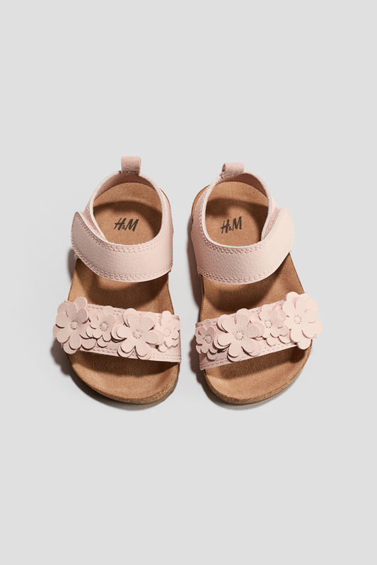 Sandalias rosadas bebe niña H&M 1270781006