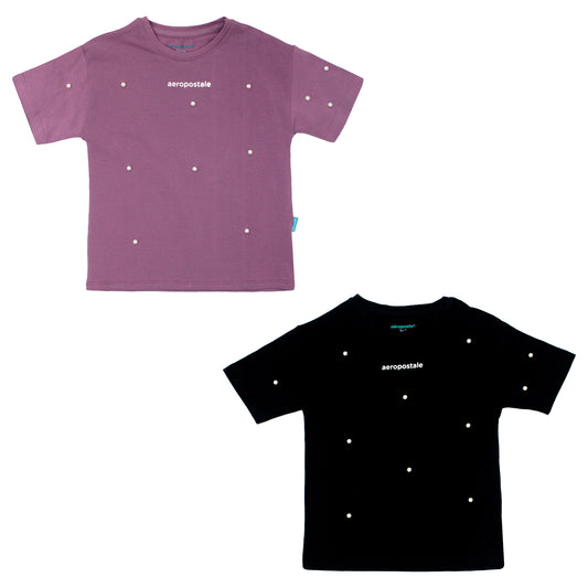 Camisa negra niña AEROPOSTALE 3279