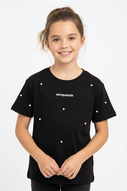 Camisa negra niña AEROPOSTALE 3279