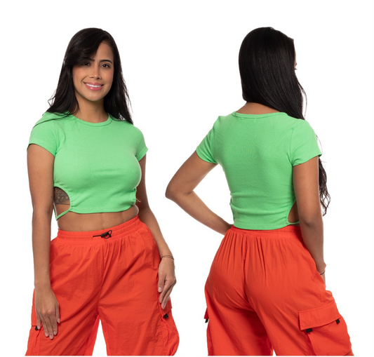 Camisa dama blusa verde lima CTD1041-2 390290