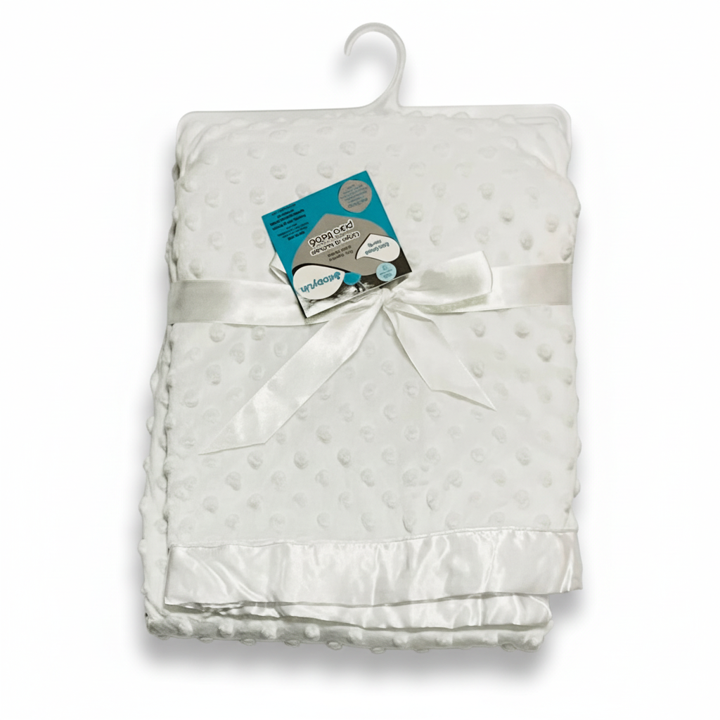 Sábana cobija blanca kobytin bebe niña niño