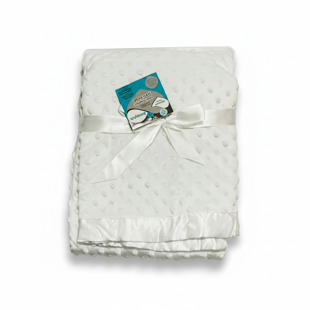 Sábana cobija blanca kobytin bebe niña niño