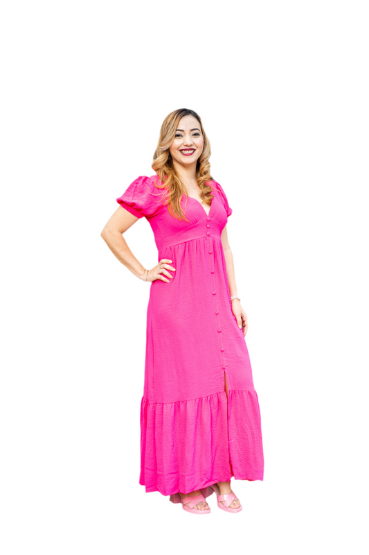 Vestido para Dama casual rosado fucsia CVD11153-20 890590