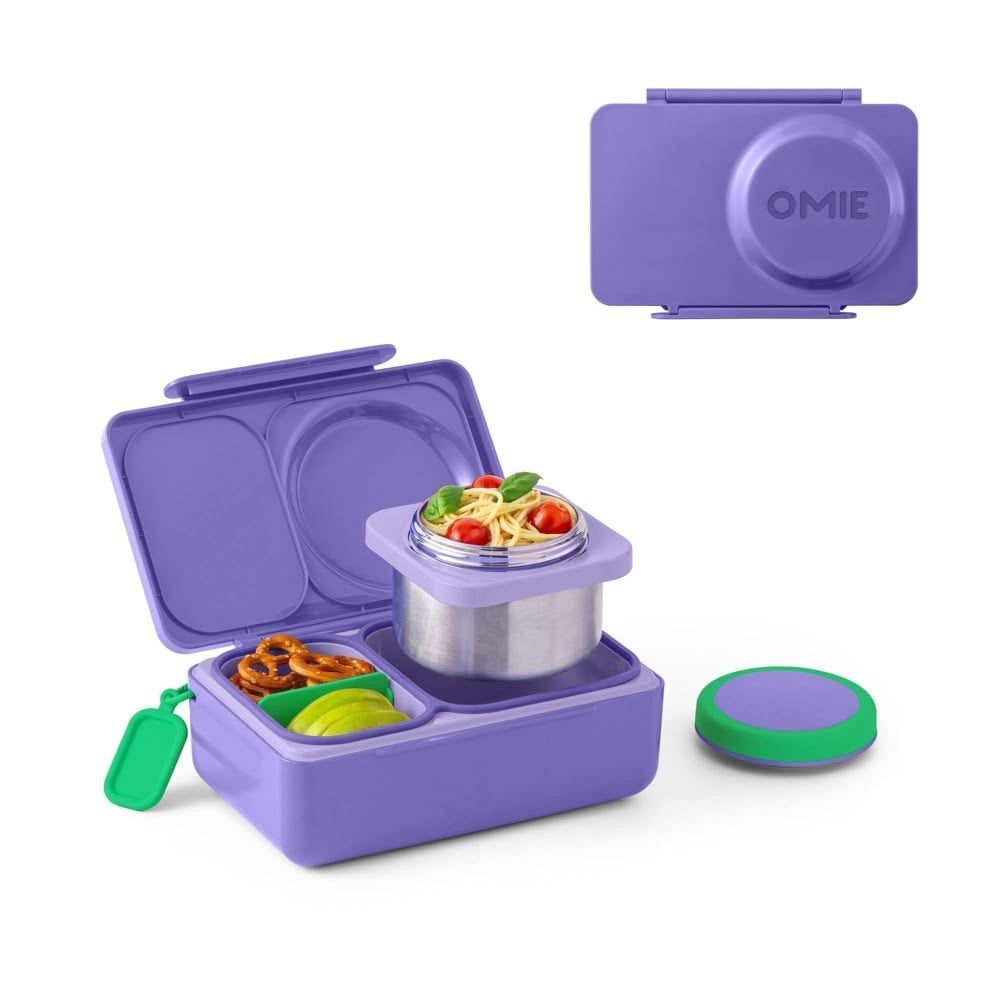 Lonchera accesorio para comida antiderrame niña niño OMIELIFE box up morada