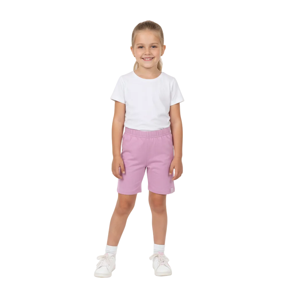 Shorts biker bebe Niña Grande Quimby Rosa morado  Lila  34001-143209 promo 3x1000
