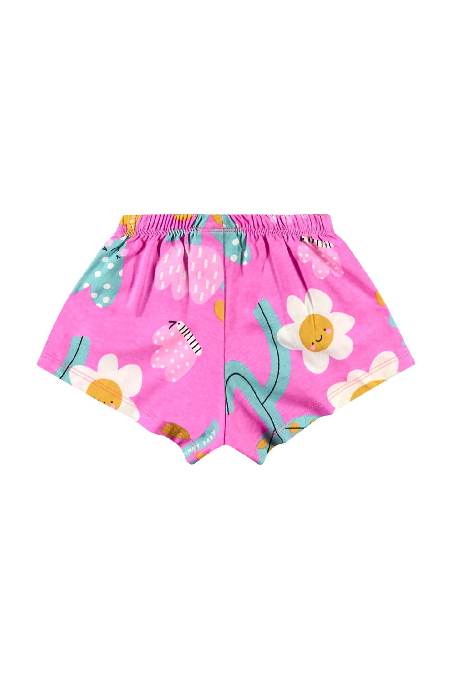 Set 2 piezas niña flores color rosado  34127-FLO966