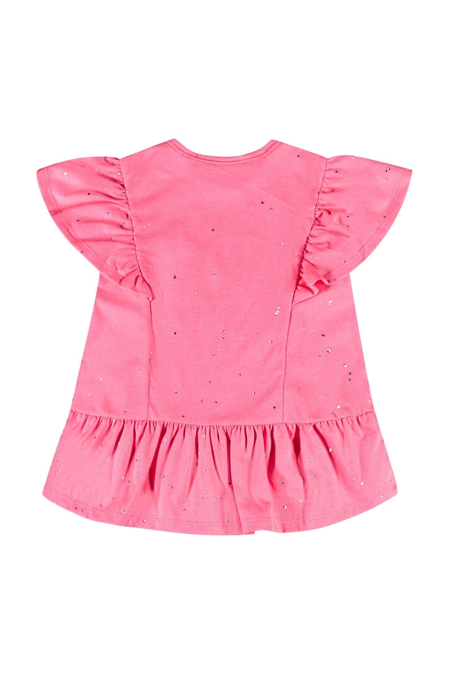 Vestido niña color rosado 34142 GLI 016 revuelos glitter