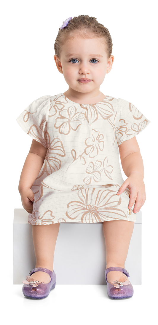 Vestido blanco flores beige quimbybaby bebe niña 34147_151218