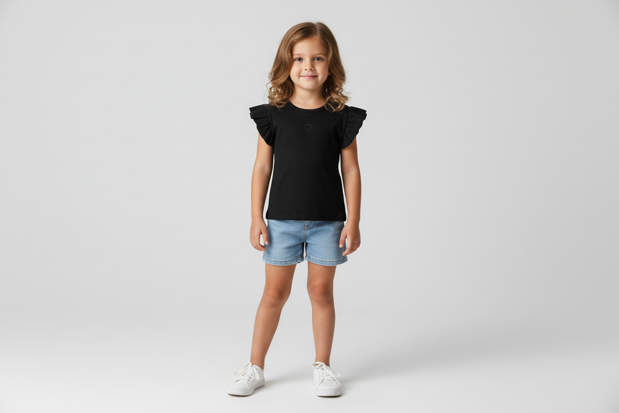 Camisa Blusa Quimby negra bebe Niña Grande 0801.34200 - 008910 promo 3x1000