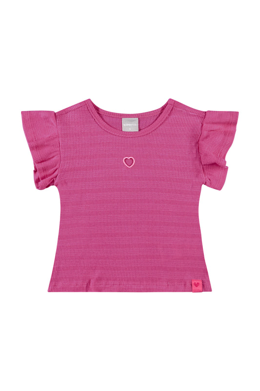 Camisa Quimby Rosado bebe Niña Grande corazon revuelos 0801.34200 - 162164 promo 3x1000