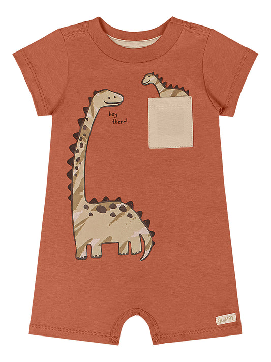 Overall enterizo Dinosaurio café bebe niño Quimby 34457-151429