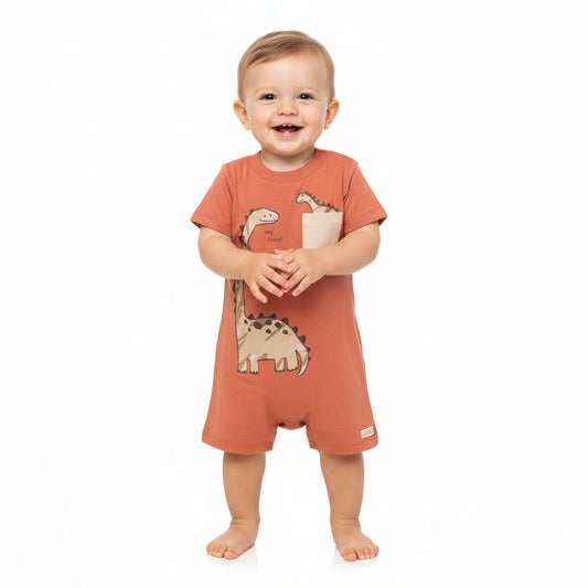 Overall enterizo Dinosaurio café bebe niño Quimby 34457-151429