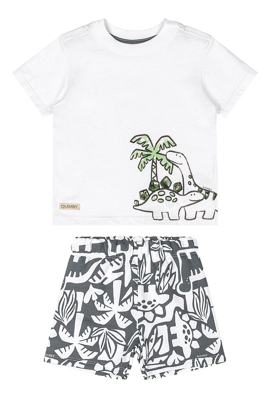 Set conjunto blanco bebé niño Quimby 34458-000101
