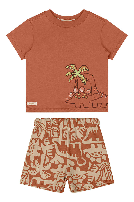 Set conjunto café bebe niño Quimby 34458-151429